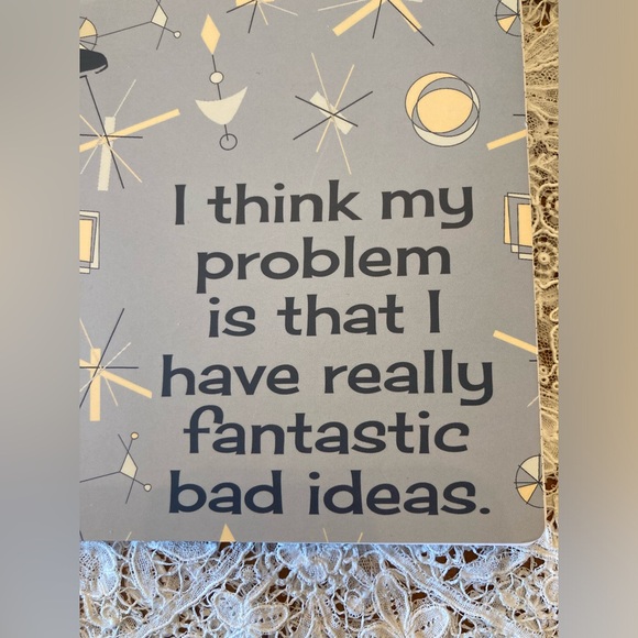 NWT Journal Notebook BAD IDEAS 9”x 7” Primitives by Kathy Great Gift!! - Picture 2 of 7